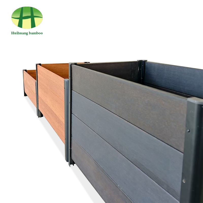 Kültéri időjárásálló bambusz ültető kompozit fa ültető doboz Kültéri időjárásálló bambusz ültető kompozit fa ültető doboz