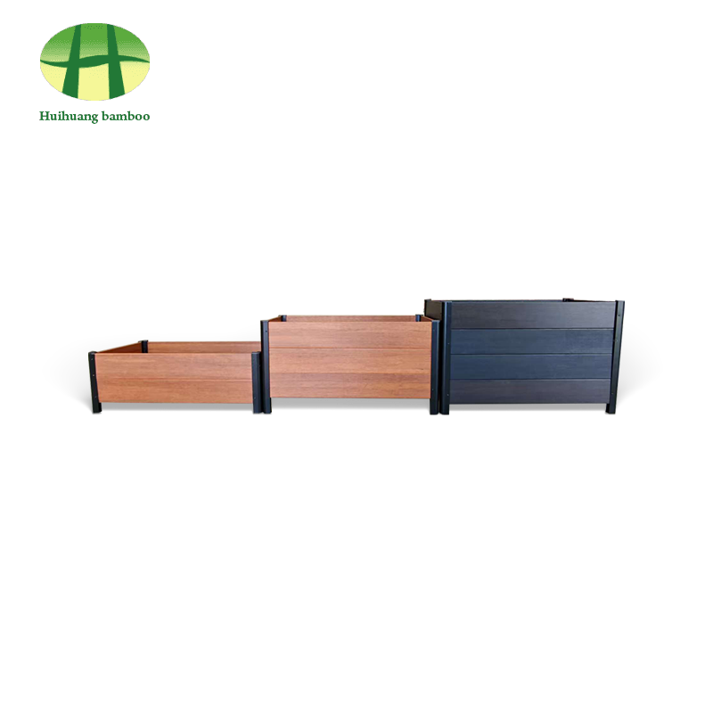 Kültéri időjárásálló bambusz ültető kompozit fa ültető doboz Kültéri időjárásálló bambusz ültető kompozit fa ültető doboz