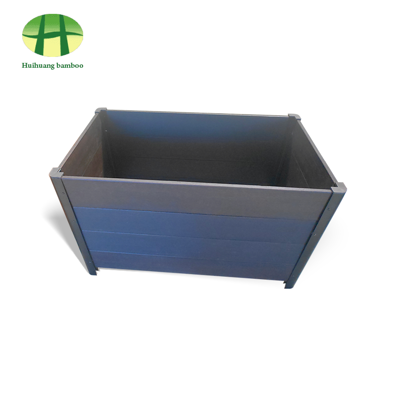 Kültéri időjárásálló bambusz ültető kompozit fa ültető doboz Kültéri időjárásálló bambusz ültető kompozit fa ültető doboz